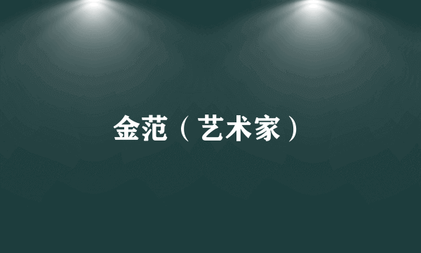 金范（艺术家）