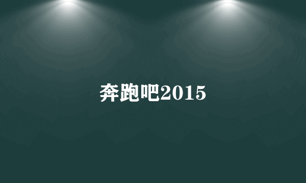 奔跑吧2015