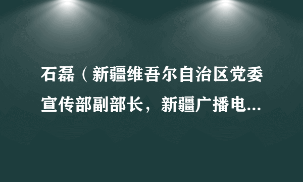 石磊（新疆维吾尔自治区党委宣传部副部长，新疆广播电视台台长）