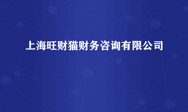 上海旺财猫财务咨询有限公司