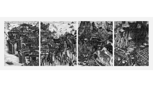 西藏生死书(母贝旎版画作品)