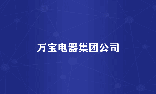 万宝电器集团公司