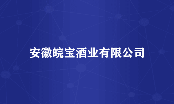 安徽皖宝酒业有限公司