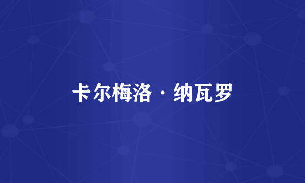 卡尔梅洛·纳瓦罗