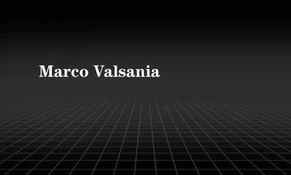 Marco Valsania