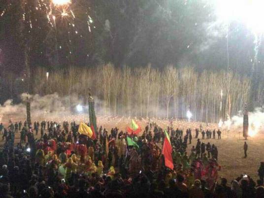 九曲黄河阵灯会