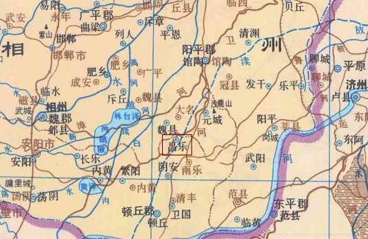 昌乐县(北魏置昌乐县(故治今河南省南乐县西北))