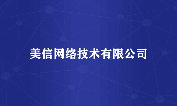 美信网络技术有限公司