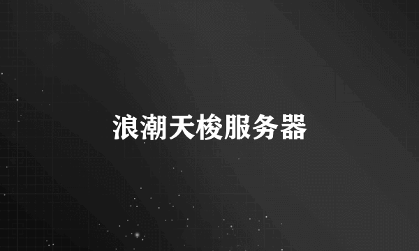 浪潮天梭服务器