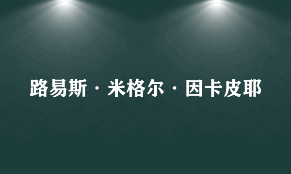 路易斯·米格尔·因卡皮耶
