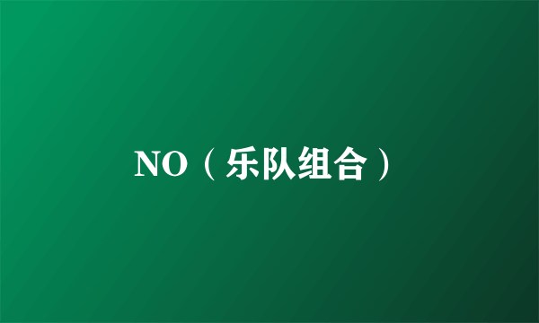NO（乐队组合）