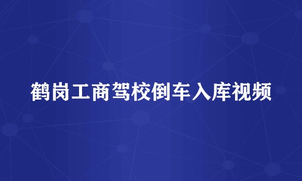 鹤岗工商驾校倒车入库视频