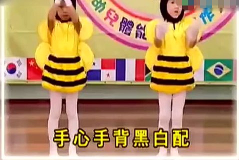 求音乐：这是一个少儿舞蹈中的一句，有一句歌词手心手背黑白配。。上面下面，再来一遍。。。就是忘了名字