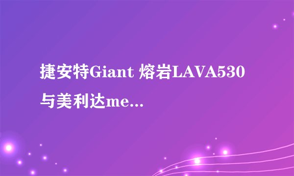 捷安特Giant 熔岩LAVA530 与美利达merida 08款勇士-18 哪个性价比高？