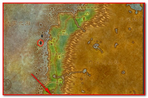 月光林地的飞行点在哪里啊？