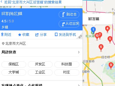 北京市大兴区旧宫镇在几环？