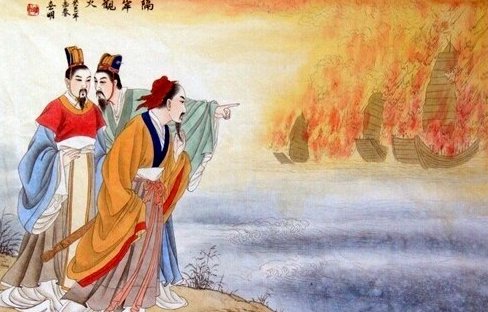 隔岸观火，暗度陈仓，背水一战的典故是怎样？与谁有关