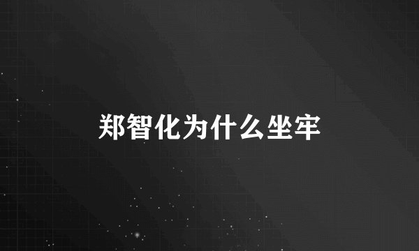 郑智化为什么坐牢