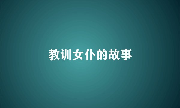 教训女仆的故事